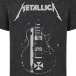 Koszulka Metallica gitara męska rock metal koncert vintage fan efekt sprania acid wash