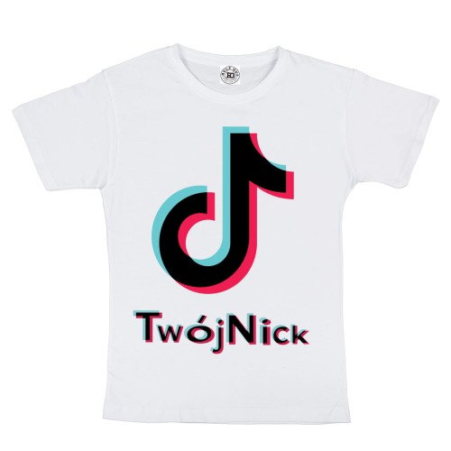 DZIECIĘCA KOSZULKA PERSONALIZOWANA TWOJA KSYWA NICK TIK TOK 06 