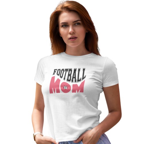 Koszulka damska Football Mom koszulka dla mamy piłkarza prezent dla mamy piłka nożna 3