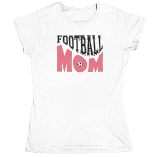 Koszulka damska Football Mom koszulka dla mamy piłkarza prezent dla mamy piłka nożna 4