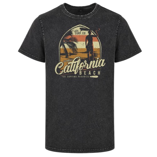 Koszulka męska California Surf acid wash retro streetwear 2