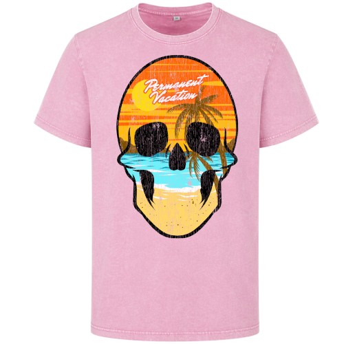 Koszulka męska Permanent Vacation acid wash vintage skull 2