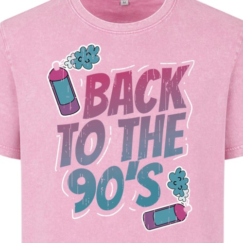 Koszulka męska Back To The 90s acid wash retro vintage 1