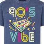 Koszulka męska 90s Vibe acid wash retro vintage lata 90
