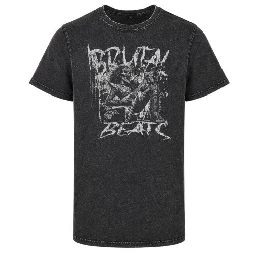 Koszulka muzyczna męska Brutal Metal acid wash rock metal vintage 2