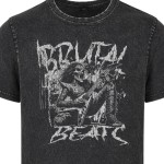 Koszulka muzyczna męska Brutal Metal acid wash rock metal vintage
