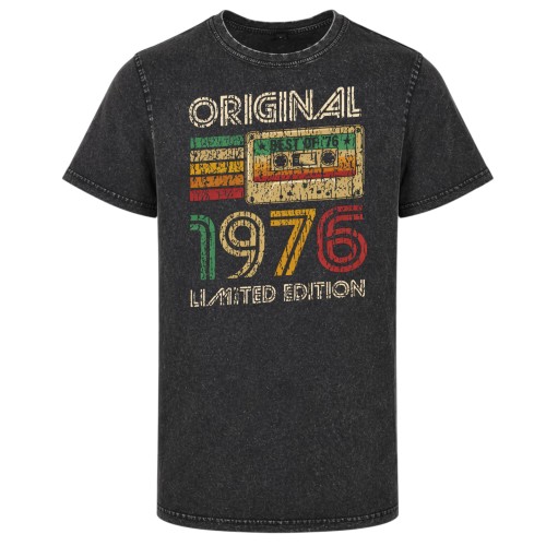 Koszulka męska na 50 urodziny Original 1976 vintage acid wash 2