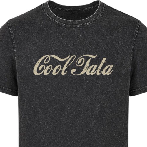 Koszulka Cool Tata prezent dla taty na Dzień Ojca acid wash 1