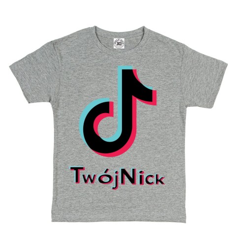 DZIECIĘCA KOSZULKA PERSONALIZOWANA TWOJA KSYWA NICK TIK TOK 31 