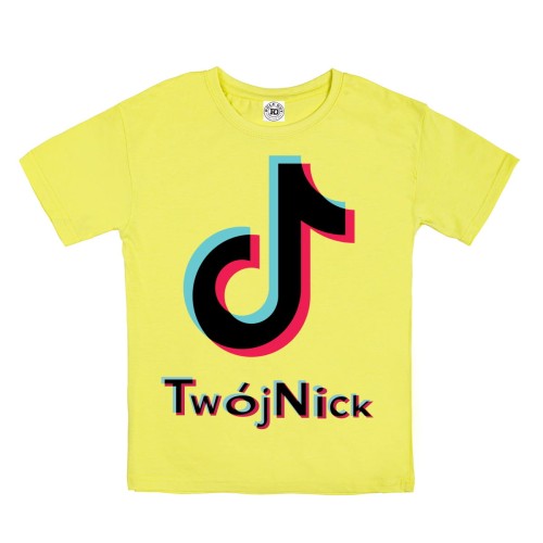 DZIECIĘCA KOSZULKA PERSONALIZOWANA TWOJA KSYWA NICK TIK TOK 34 