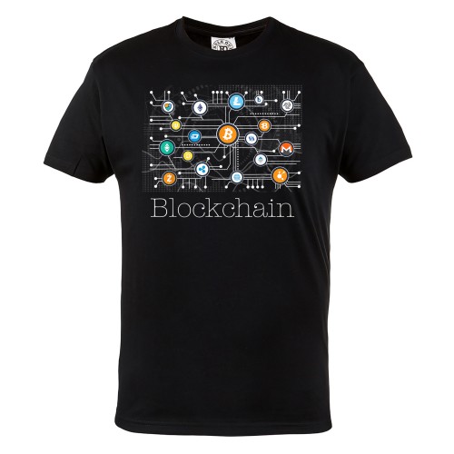 MĘSKA KOSZULKA BITCOIN KRYPTOWALUTY BTC CRYPTO BLOCKCHAIN 