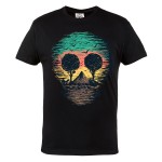 KOSZULKA MĘSKA CASUAL CZASZKA SKULL MOUNTAINS