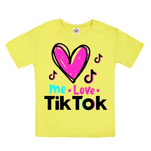 DZIECIĘCA KOSZULKA NA PREZENT ME LOVE TIK TOK 45 