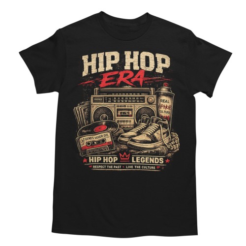  Koszulka Hip Hop Retro Boombox Kaseta Rap Lata 80 90 Vintage 1
