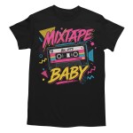 Koszulka Retro Mixtape Lata 80 Kaseta Magnetofonowa Vintage