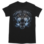 Koszulka męska Wilk – Wolf, Dziki Wilk, Wild Wolf, Wilcze Oczy, Czarna