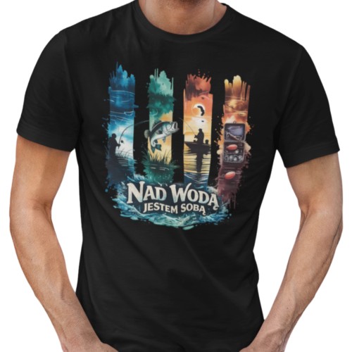 Zestaw 3x Koszulka Męska 3pak T-shirt Męski zestaw 3szt Na ryby Prezent dla wędkarza 3