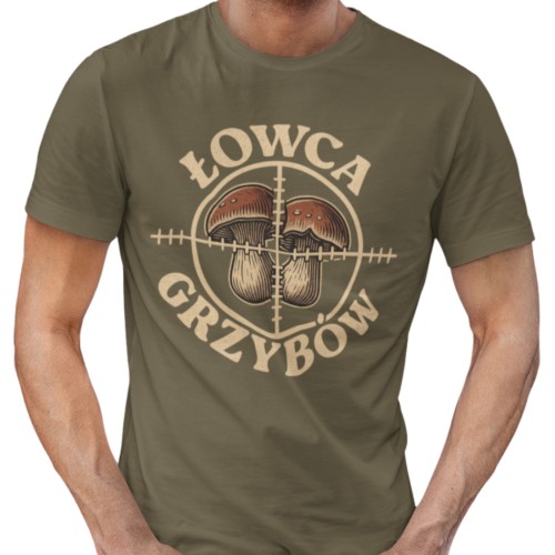Zestaw 3x Koszulka Męska 3pak T-shirt Męski zestaw 3szt Koszulki Na Grzyby Dla Grzybiarza 4