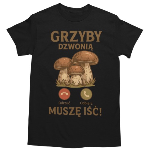 Zestaw 3x Koszulka Męska 3pak T-shirt Męski zestaw 3szt Koszulki Na Grzyby Z Grzybami 2