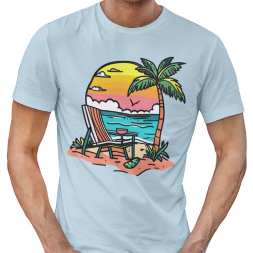 Zestaw 3x Koszulka Męska 3pak T-shirt Męski zestaw 3szt Koszulki Na Wakacje Letnie Wzory Na Lato 3