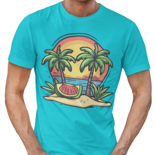 Zestaw 3x Koszulka Męska 3pak T-shirt Męski zestaw 3szt Koszulki Na Wakacje Letnie Wzory Na Lato 5