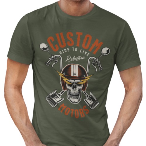 Zestaw 3x Koszulka Męska 3pak T-shirt Męski zestaw 3szt Koszulki Motocyklowe Na Motor Dla Motocyklisty 5