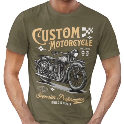 Zestaw 3x Koszulka Męska 3pak T-shirt Męski zestaw 3szt Koszulki Motocyklowe Na Motor Dla Motocyklisty 5