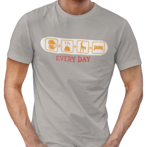 Zestaw 3x Koszulka Męska 3pak T-shirt Męski zestaw 3szt Śmieszne Koszulki Humor 5