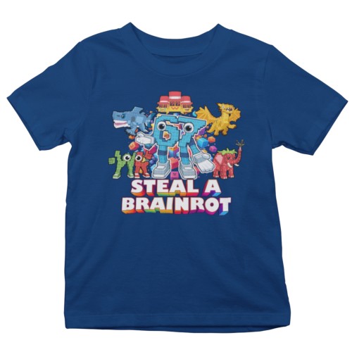 Koszulka Dziecięca Brainrot Six Seven 67 Steal A Brainrot Viral Do Szkoły Do Przedszkola 8