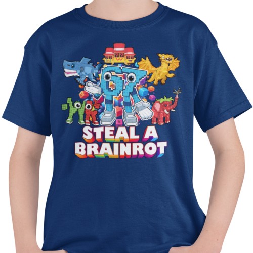 Koszulka Dziecięca Brainrot Six Seven 67 Steal A Brainrot Viral Do Szkoły Do Przedszkola 7