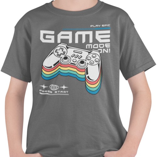 Koszulka dziecięca gamer gamingowa z padem zestaw 3 koszulek 3 szt. 5