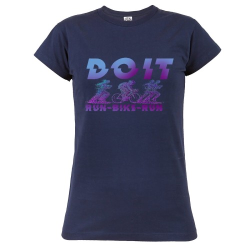 KOSZULKA DAMSKA DO IT! RUN - BIKE - RUN 