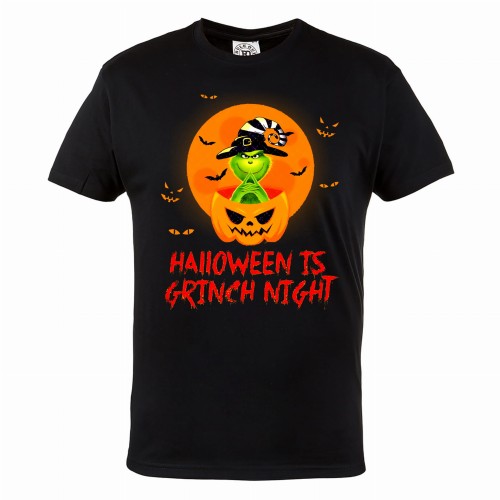 MĘSKA KOSZULKA Z NADRUKIEM HALLOWEEN HORROR GRINCH HAL118 