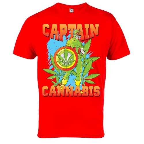 KOSZULKA ŚMIESZNE CAPITAN CANNABIS 7