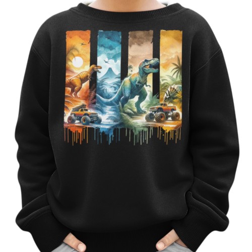 Bluza Dziecięca Dinozaur Dinozaury T Rex Auta Monster Truck Prezent 4x4