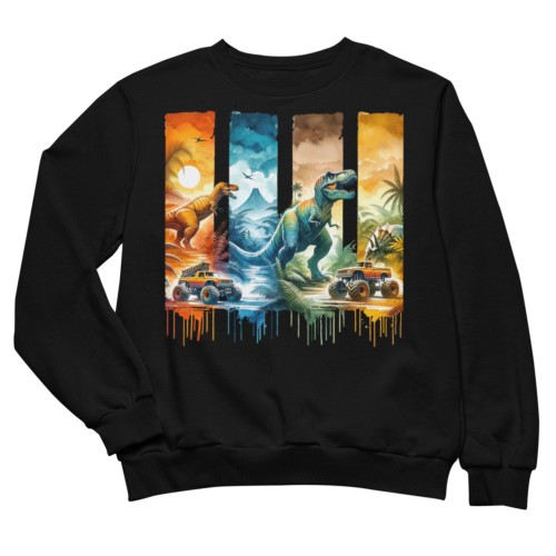 Bluza Dziecięca Dinozaur Dinozaury T Rex Auta Monster Truck Prezent 4x4 2