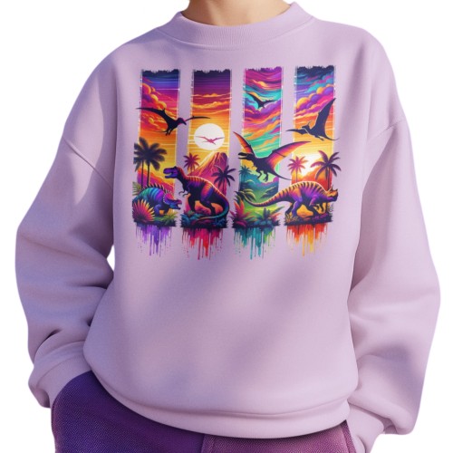 Bluza Dziecięca Dinozaury T Rex Pterozaur Wulkan Prezent Dziecko