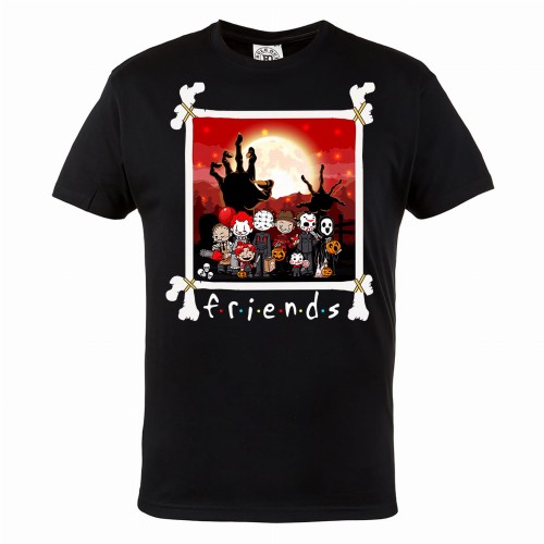 MĘSKA KOSZULKA Z NADRUKIEM NA HALLOWEEN HORROR FRIENDS HAL121 