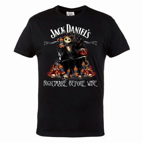 MĘSKA KOSZULKA Z NADRUKIEM JACK SKELLINGTON JACK DANIELS WHISKY HAL122