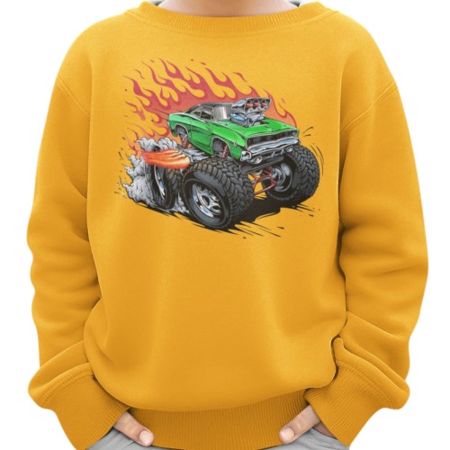 Bluza Dziecięca Monster Truck Auto Terenowe Samochód Off Road Do Szkoły 4x4 1