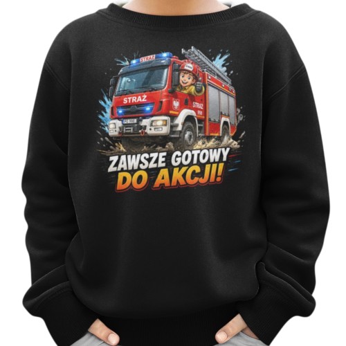 Bluza Dziecięca Straż Pożarna Strażak Wóz Strażacki Dla Chłopca Do Przedszkola