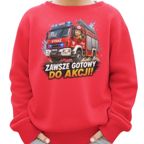 Bluza Dziecięca Straż Pożarna Strażak Wóz Strażacki Dla Chłopca Do Przedszkola 4