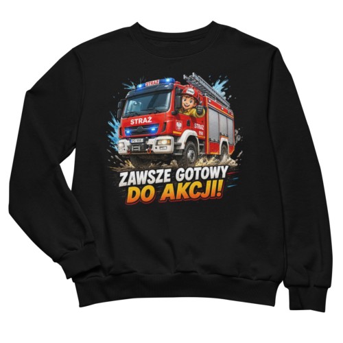 Bluza Dziecięca Straż Pożarna Strażak Wóz Strażacki Dla Chłopca Do Przedszkola 2