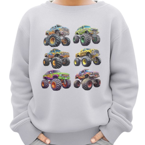 Bluza dziecięca Monster Truck samochody terenowe auta prezent dla chłopca 3