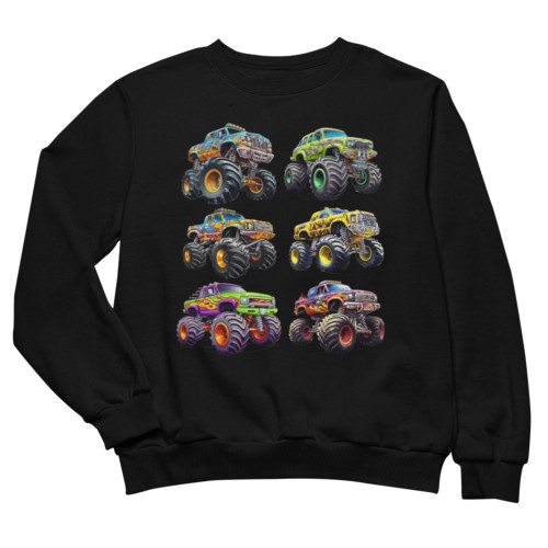 Bluza dziecięca Monster Truck samochody terenowe auta prezent dla chłopca 2