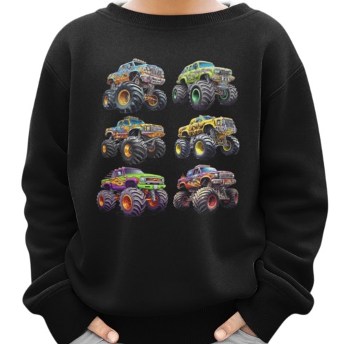 Bluza dziecięca Monster Truck samochody terenowe auta prezent dla chłopca