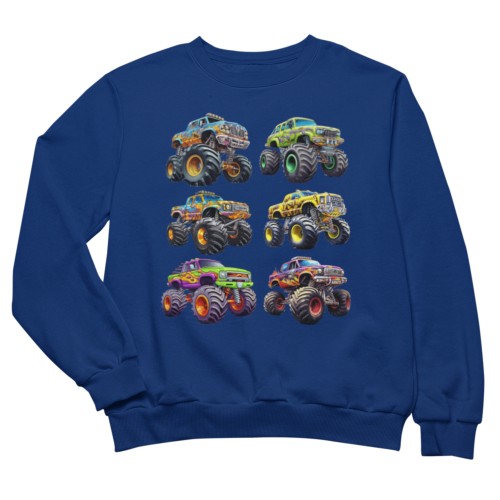 Bluza dziecięca Monster Truck samochody terenowe auta prezent dla chłopca 5