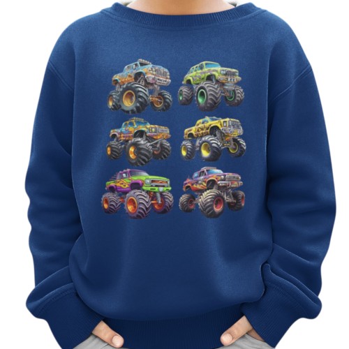 Bluza dziecięca Monster Truck samochody terenowe auta prezent dla chłopca 6