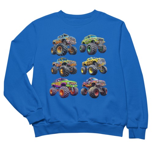 Bluza dziecięca Monster Truck samochody terenowe auta prezent dla chłopca 7