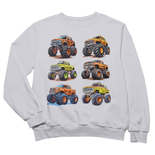 Bluza dziecięca Monster Truck samochody terenowe auta prezent dla chłopca 5